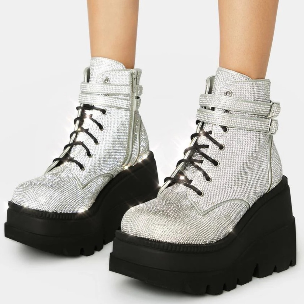 Demonia xDolls Kill Platform Combat Boots